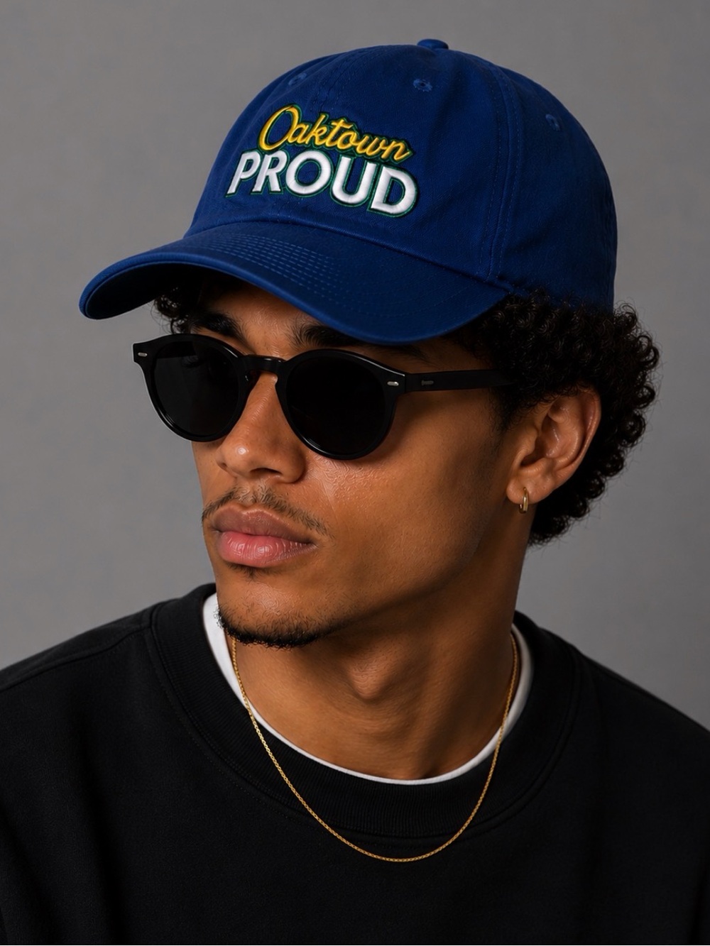 Blue/Yellow “Oaktown Proud” Oakland CA Baseball Cap